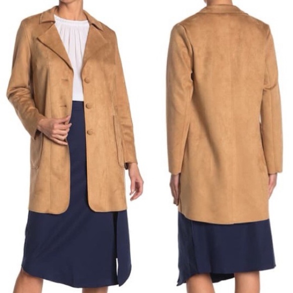 NEW Philosophy Suede Button Front Jacket